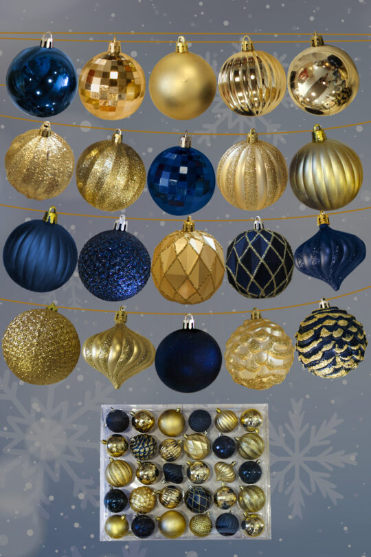 Juego de surtido esperas navideñas 30pz.