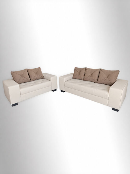 Juego de living MODELO HOUSTON premium Vainilla