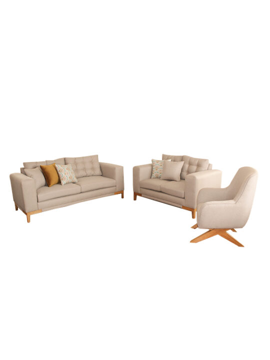 Juego de living MODELO ALABAMA Beiz